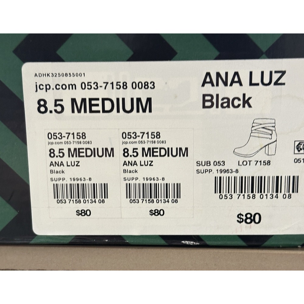 a.n.a. Women's Black Booties With Strap Detail NIB size 8.5 M - Picture 7 of 13